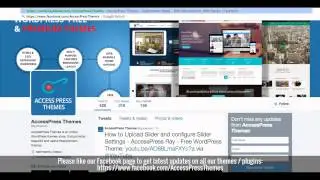 Beautiful Free WordPress Theme AccessPress Ray - How to Add Social Links | WordPress Tutorial