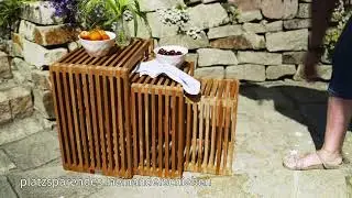 Beistelltische 3er Set Teak &ndash; funktional & stilvoll | Mr. Deko