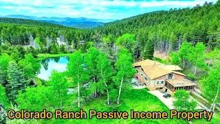 Conifer Colorado Ranch For Sale | Colorado Mountain Cabins | Pond + Creek | Conifer Stone Lodge