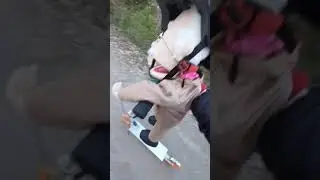 Anders Granskog &aring;ker sparkcykel och somnar 😂😁👍
