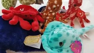 Aurora Plush Toys Review - Sparkle Tales, Destination Nation Crab, Stingray, Octopus, Sea Turtle