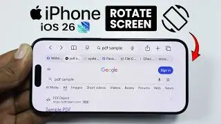 [iOS 26] How to Rotate Screen on Any iPhone - Turn On Screen Rotation