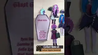Printable Ghost Girls Paper Dolls