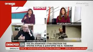 Πώς θα απαντήσει στην επιστολή της Πρώτης Κυρίας ο δικηγόρος της Ν. Τσικκίνη