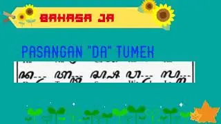 Bahasa Jawa kelas 5 - Pasangan Da tumeka La
