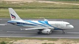 [4K] Plane spotting at Koh Samui Airport (USM/VTSM) | Bangkok Airways A319 & ATR-72