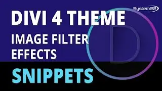 Divi 4 Image Filter Effects 😎