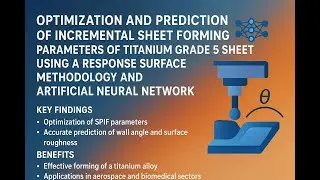 Optimizing Titanium SPIF with AI: Surface Finish & Wall Angle Prediction Using ANN & RSM
