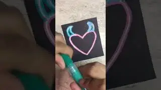 Devilish Heart! #art #arttutorial #paintmarkers #paint #markers #fun