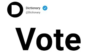 Vote Meaning In English