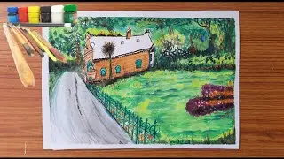 #Waterpainting #Hampi #Naturehouse #ootyhouse Ooty nature house drawing.