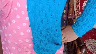 Cardigan with side pocket from easy way