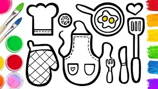 How to Draw Kitchen Utensils | Cooking Utensils | Easy Step By Step