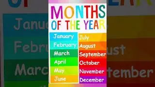 Learn Months of the year in 45 seconds #storytimewithgitte #monthsoftheyear #earlyyearseducation