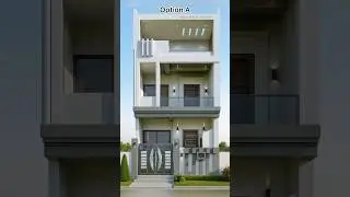 20x40 House Front Elevation Design | Modern Luxury Home Design | #modernelevation #shorts #ghar