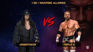 1 on 1 weapons allowed WWE SmackDown 2k25 Netflix edition, Undertaker vs Triple H #pocof75g #netflix