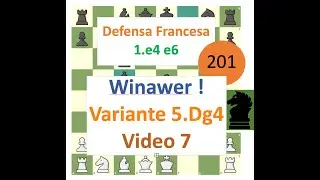 Defensa Francesa Variante Winawer   video 9