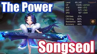 【Summoners War | Curry's RTA】The Power Songseol, insane power skill3 Admiration of String Sound!