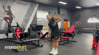 Наклоны в сторону с гантелями