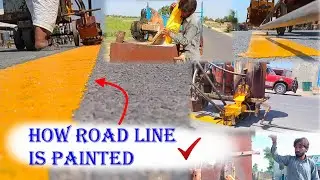 Road line marking machine in pakistan | line painting | road marking machine