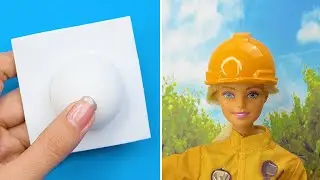 How to make Miniature Worker Hat | MINIATURE IDEAS FOR DOLLHOUSE | #Shorts
