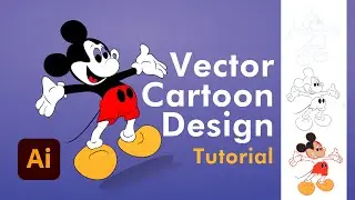 Illustrator Tutorial 01| Digital Vector Character Drawing