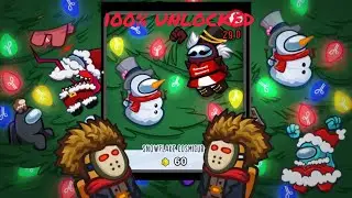 Among us...Snowflake Cosmicube 100% all Hats, Skins, Visors, Nameplates