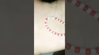 red and white ring