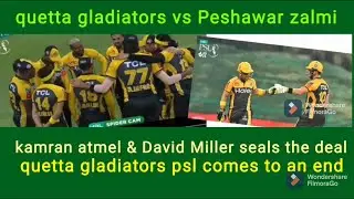 Devastating batting from David Miller seals the deal for Zalmi. Nightmare for gladiators continues.