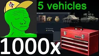 Opening 1000 Toolbox loot crates War Thunder (60,000,000 SL)