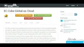 Secured EC Cube Global on Windows 2012 R2- Deploy on Azure , AWS and Google Cloud Platform.