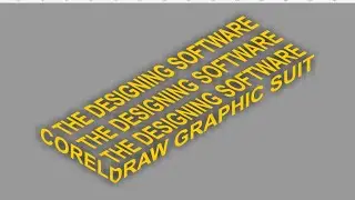 Isometric text effect in coreldraw |Text design |     coreldraw tutorial | tutorial || logo design