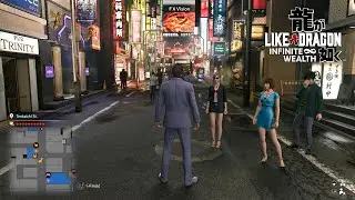 Like a Dragon Infinite Wealth - Kamurocho Night Time Free Roam