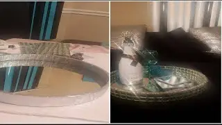 ГЛАМУРНЫЙ ЗЕРКАЛЬНЫЙ ПОДНОС #glam #tray #diy #homedecor/2020