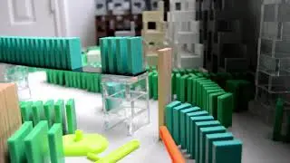 Destructive Domino Projects.  New Personal Record (3338 Dominoes)