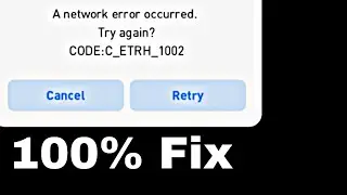 How to fix 100% Network error occurred in PES Mobile...