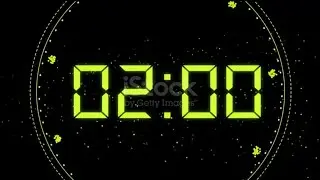 2 Minute Timer Green & Black Intense and Space Vibes | Timerlife 