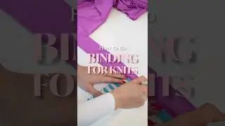 How to sew binding for knits | *Cut the binding tape straight grain or cross grain #sewing #diy