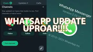 WhatsApp Update Uproar