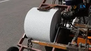 Neue Markierungen von der Klopapier-Rolle