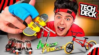 COMPREI OS MODELOS DIFERENTES DE TECH DECK! (BIKE, PATINETE E PATINS)