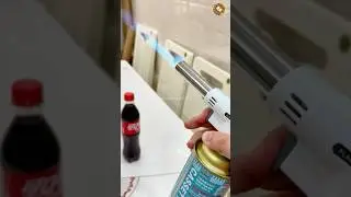 🔥 Coke Bottle Runs for Its Life After Fire Experiment! 😂 | Funny Viral Shorts