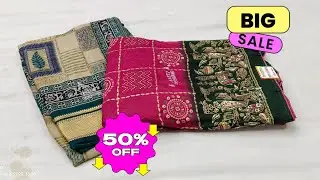 😱moss chiffon saree#50%discount saree#brasso design saree#new saree collection👌