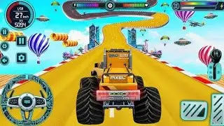 Monster Truck Mega Ramp Impossible Driver -4x4 Ultimate Car Stunts GT Racing - Android GamePlay
