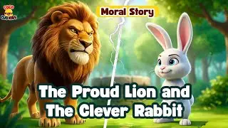 The Proud Lion vs The Clever Rabbit! Who wins? A timeless fable of wit! #MoralStory #youtubevideo 