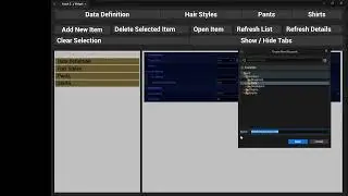 Unreal Engine  - Asset Editor plugin demo