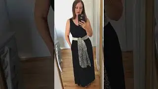 Black Maxi Dress Styling #styletips #fashion #fashiontips #fashionstylist #outfitideas #whattowear
