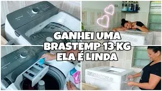 BRASTEMP 13 KG TESTEI COM VOCÊS ELA É ENORME  MUITO LINDA #brastemp #maquinadelavar
