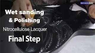 Final step : Wet sanding & Polishing a Nitrocellulose Guitar Finish.