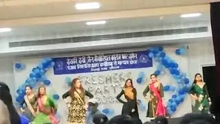 dance performance for freshers done bystudents of devki devi jain memorial college for women #msc.It